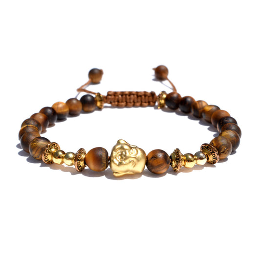 Golden Buddha Stone Bracelet – Lionsheart LA